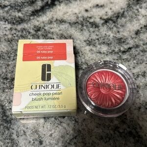 Clinique 05 Ruby Pop Cheek Pop Pearl Blush Lumiere 0.12oz New In Box
